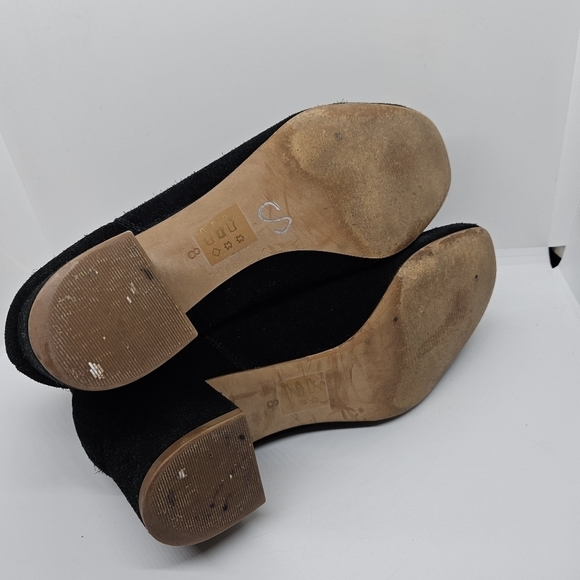 Madewell the Walker black suede heeled chelsea ankle boots US 8 - Picture 8 of 11